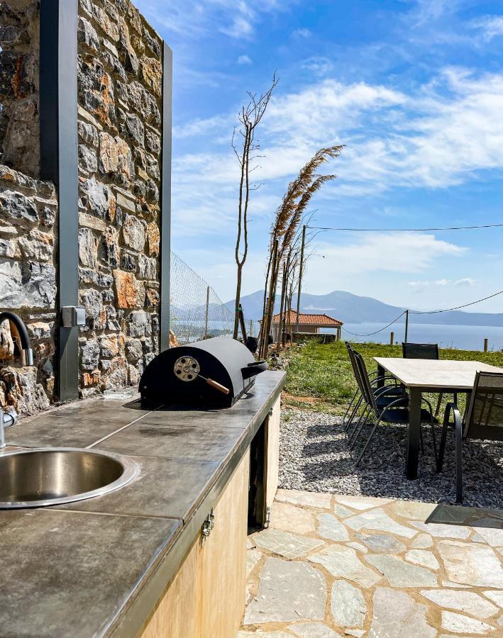 Modern Stone Villas With Swimming Pool Aliveri Eksteriør bilde