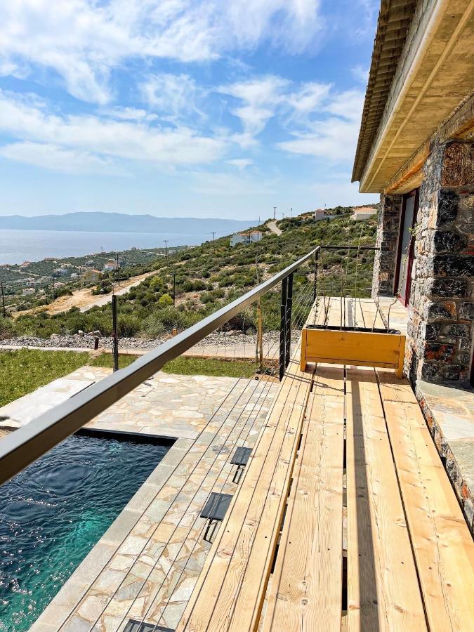 Modern Stone Villas With Swimming Pool Aliveri Eksteriør bilde